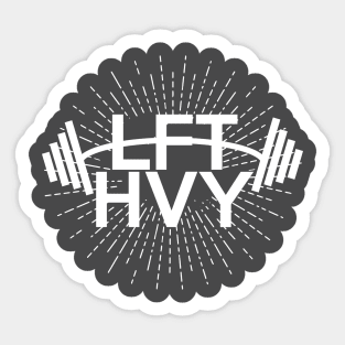 weight left BodyBuilding LFT HVY For Dark Shirts BY WearYourPassion Sticker